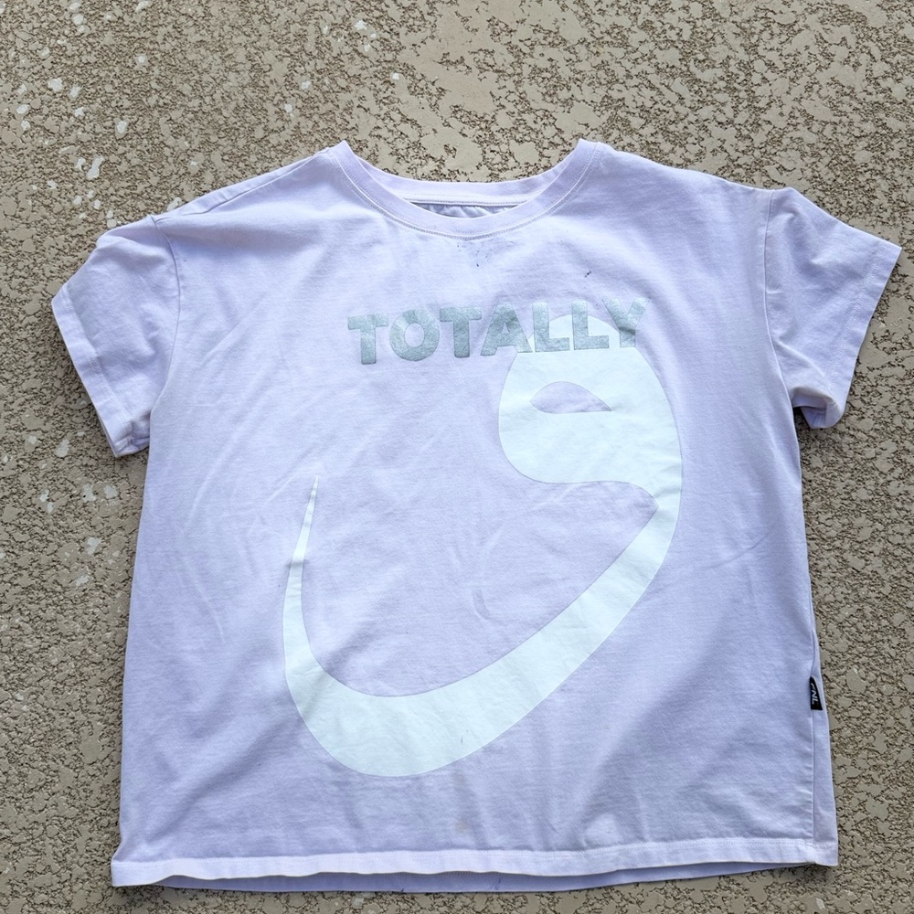 Kids White Graphic T-Shirt